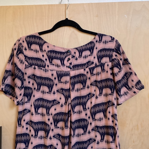 Anthropologie | Bear Print Dress 4 - Picture 7 of 10